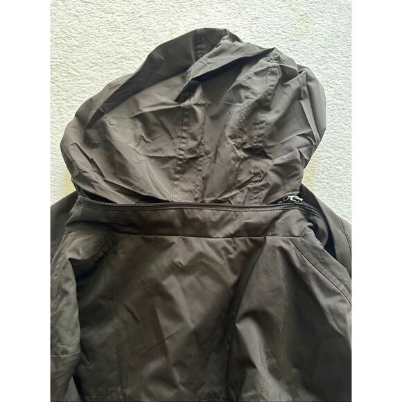 Cole Haan Women's Full Zip Lightweight Rain Jacket-Long Style-Black size medium - Picture 11 of 12
